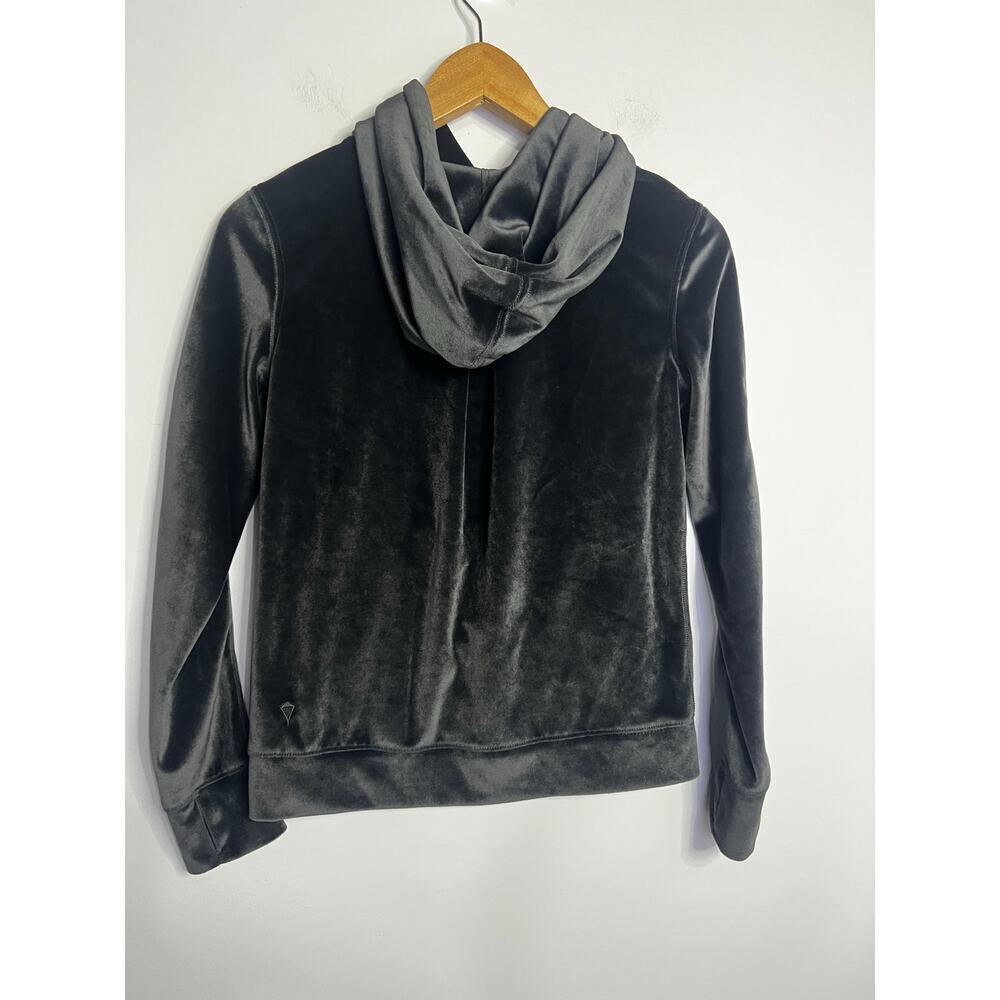 Ivivva By Lululemon Set To Go Velour Hoodie Gray Size 10 Super Soft - Picture 4 of 5